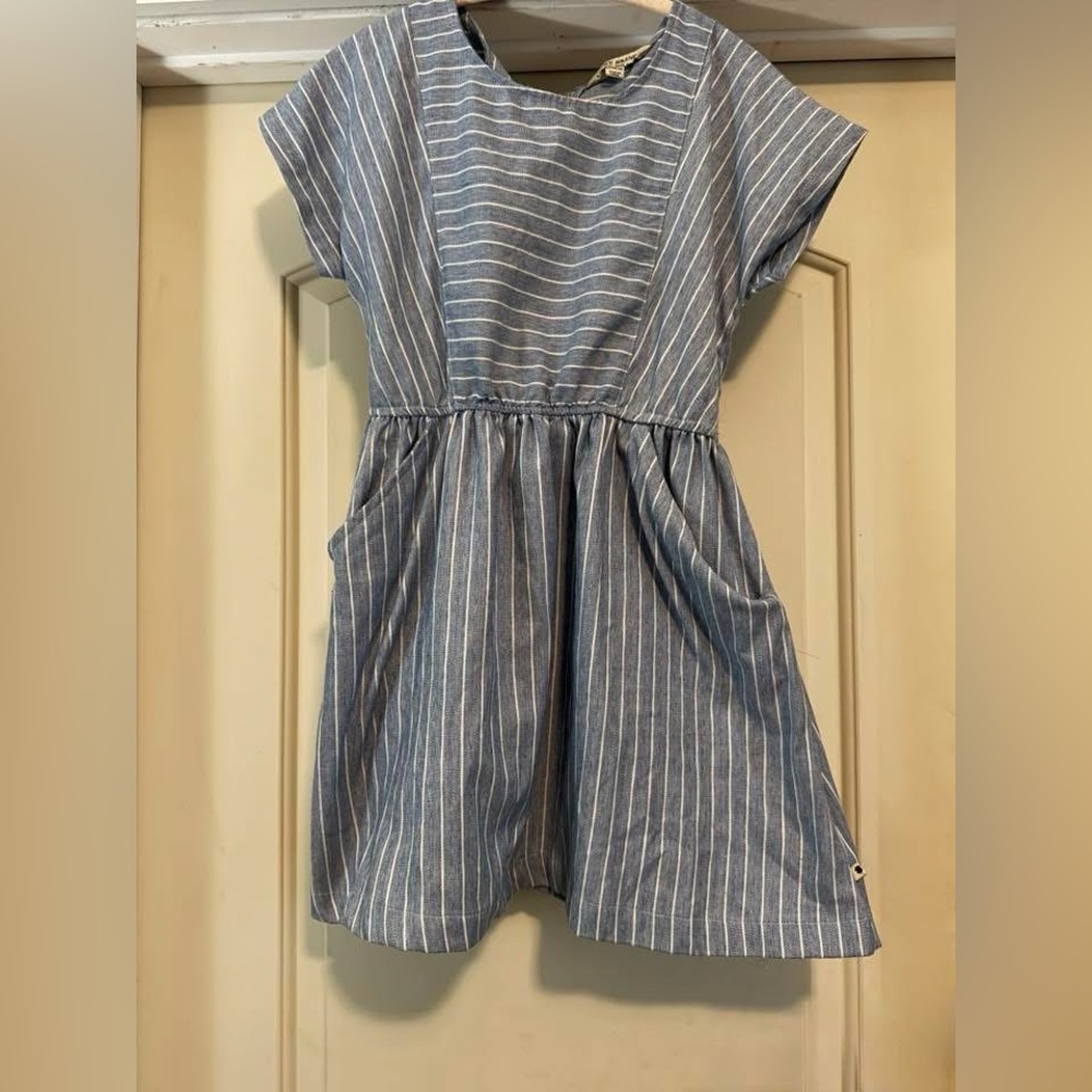 Lucky Brand Blue and White Dolman Sleeve Sundress